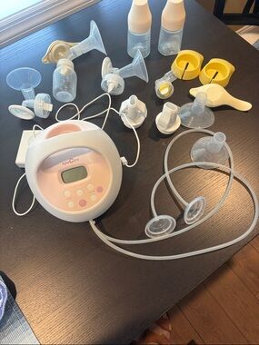 Spectra S2 Plus Electric Breast Pump Kit in Pink and White
